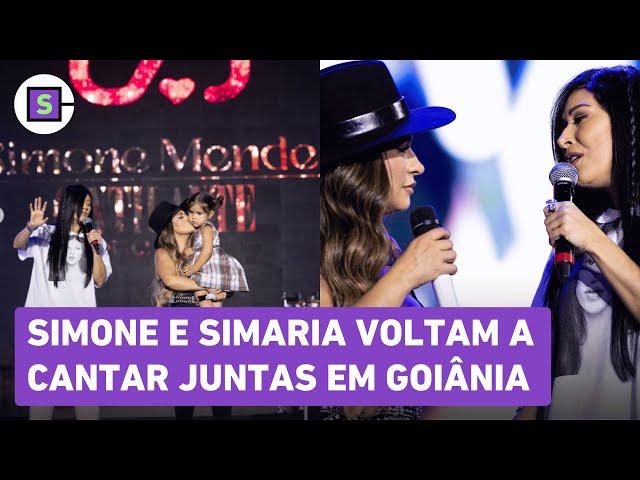 Simone e Simaria cantam juntas em Goiânia após 2 anos do fim da dupla; assista agora!