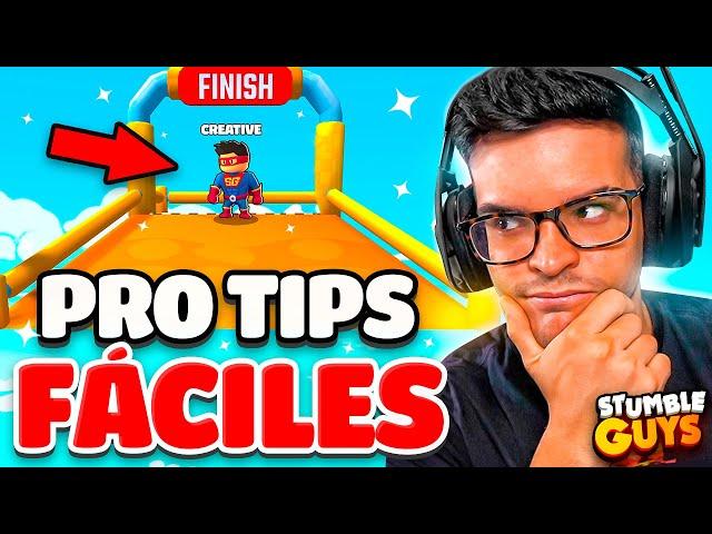 Los PRO TIPS más FACILES para GANAR SIEMPRE en Stumble Guys...