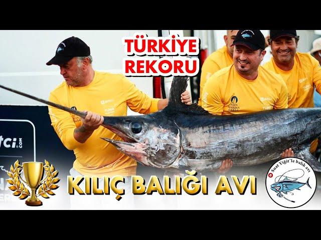 GIANT SWORDFISH catching the championship in the competition, Turkish Record with Fishing Rod