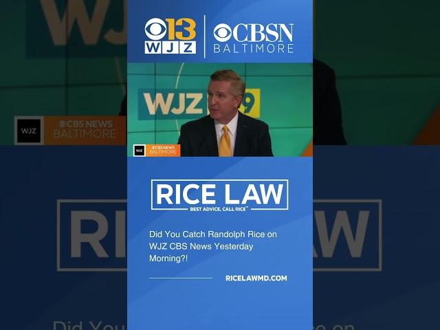  Did you catch Randolph on WJZ CBS Baltimore Yesterday Morning?