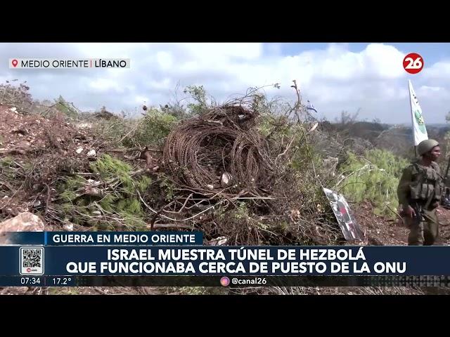 MEDIO ORIENTE | Israel mostró un túnel de Hezbolá