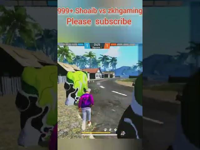 free fire #short #video @999+.Shoaib vs zkh gaming plase like our sport me