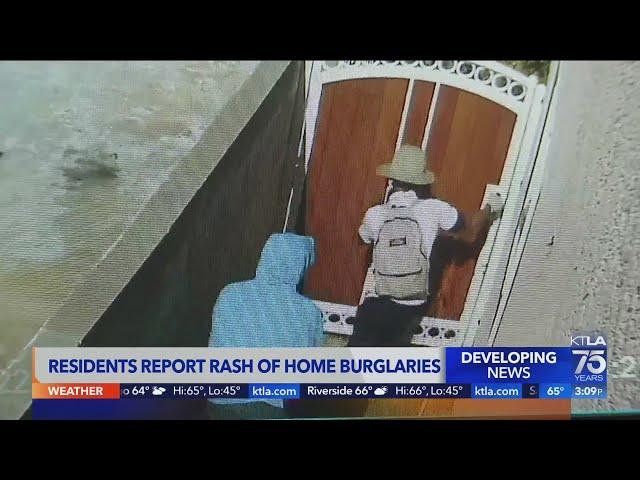 Inglewood residents report rash of burglaries