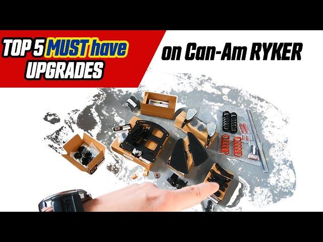 Can Am Ryker Top 5 Upgrades | MartinTheVlogger Can Am Motorcycles Parts and Accessories