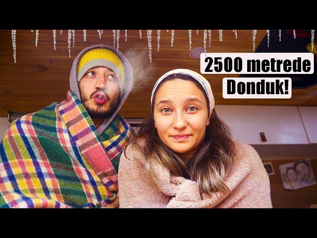 DONMUŞ GÖLDE KARAVANDA KALDIK (2500 metre -8 derece) |  Dopdolu bir gezi | Kayseri | Vanlife