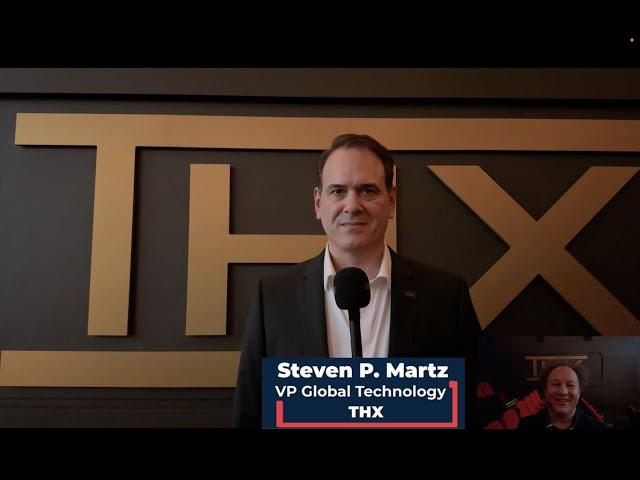 Steven P. Martz, VP of Global Technology, THX Ltd, speaks at RIO Sound & Vision GALA opening