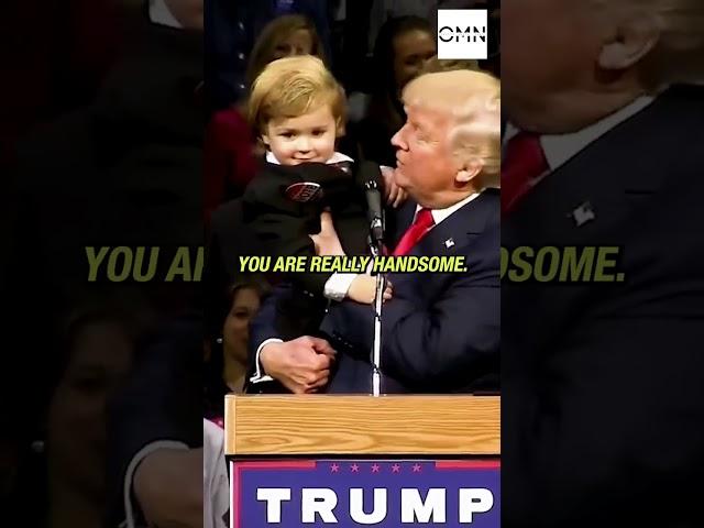 Trump Brings Kid on Stage: Unforgettable Moment at Rally | Creative Media News