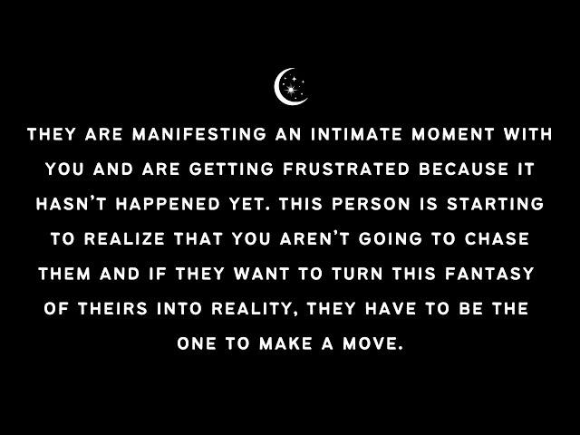 THEY ARE MANIFESTING AN INTIMATE MOMENT WITH YOU... [Soulmates Twin Flames]