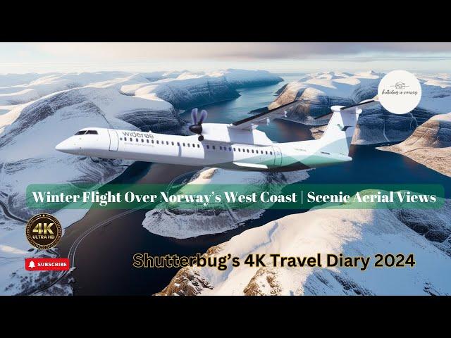 Winter Flight Over Norway’s Frozen Fjords | 4K Scenic Aerial Views | By Shutterbug in Norway