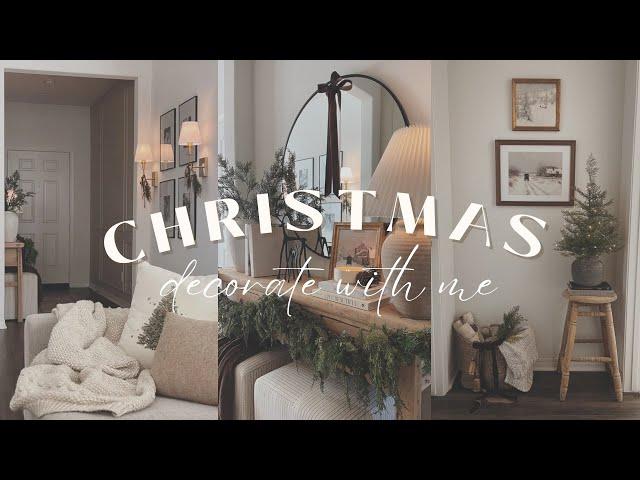 Christmas Decorate With Me 2023 || Christmas Decorating Ideas || Entryway & Putting Up The Tree