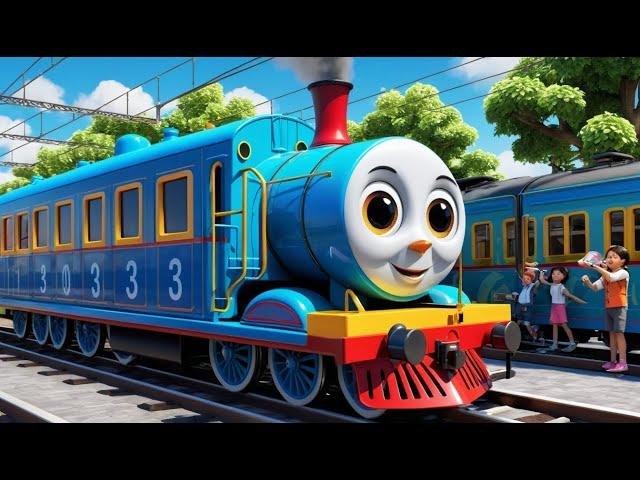 The Train on the Track Goes Choo, Choo | Fun Train Song for Kids | Sing-Along Rhyme