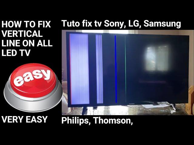 HOW TO FIX VERTICAL LINE ON ALL LED TV SMART TV VERY EASY [2023]