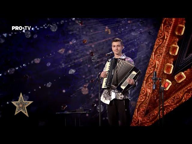 Românii au talent 2023 | Andrei Șerban, interpretare de senzație la acordeon