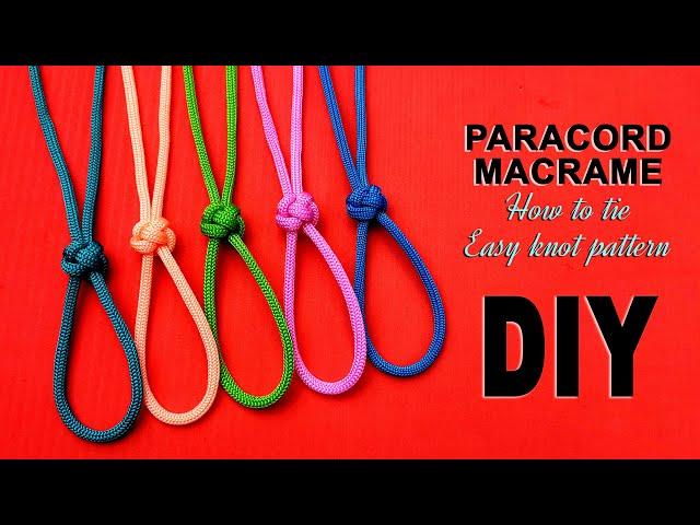 How to tie easy knot pattern # Paracord/Macrame #26