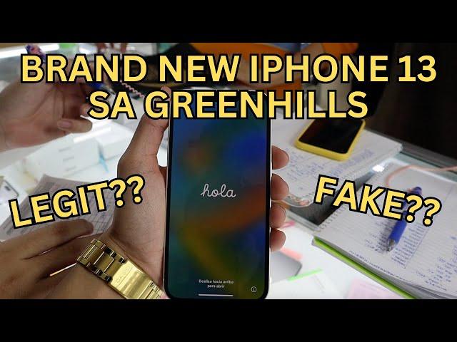 Brand New iPhone 13 sa Greenhills (Legit or Fake!?)