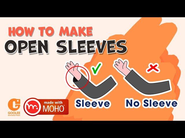 How to Make OPEN SLEEVES in Moho |  MOHO TUTORIAL | Goolee Animation