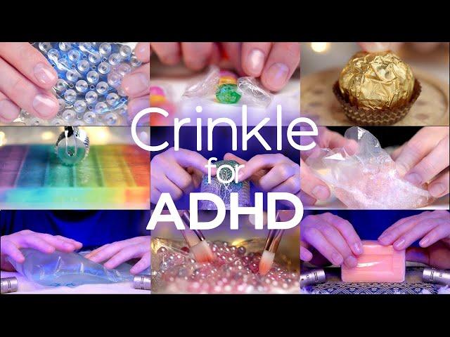 Crinkle ASMR for ADHD / Changing Triggers Every 30 Seconds (No Talking)