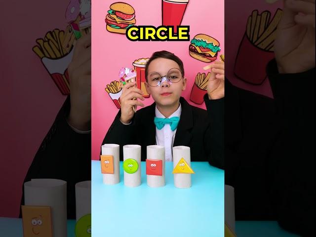 Apple Round or Square?⁉️  Learn Shapes with Billy