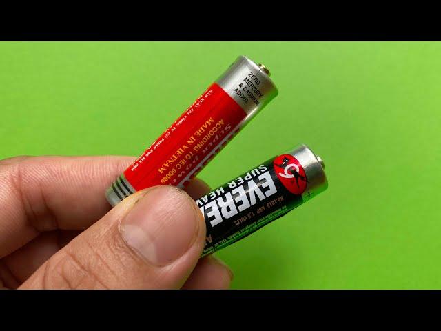 Don't Throw Away Old Batteries! Best Way To Restore 1,5V Battery To Like New