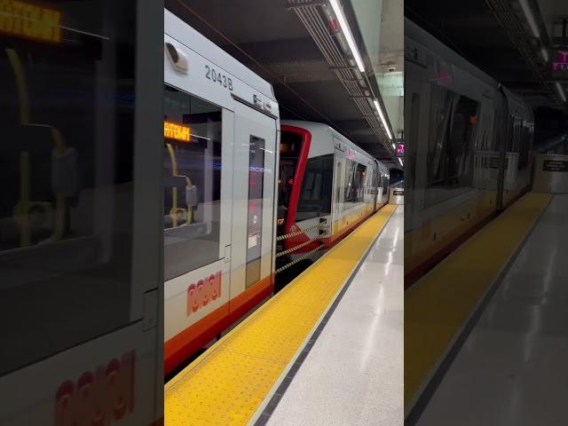 SF MUNI #2043 #2035 on T Third Street at Yerba Buena Station