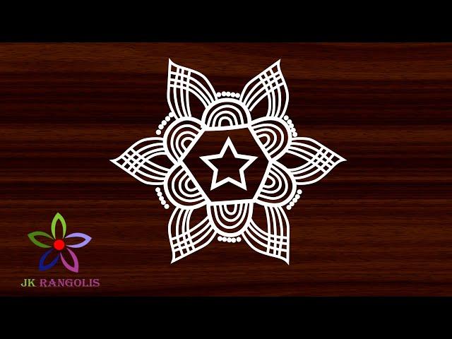 beautiful padikolam for beginners/easy rangoli/jk Rangolis/