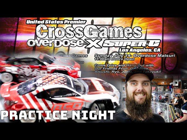 Overdose CrossGames 2024 Practice Night | at Super-G | RWD RC Drift