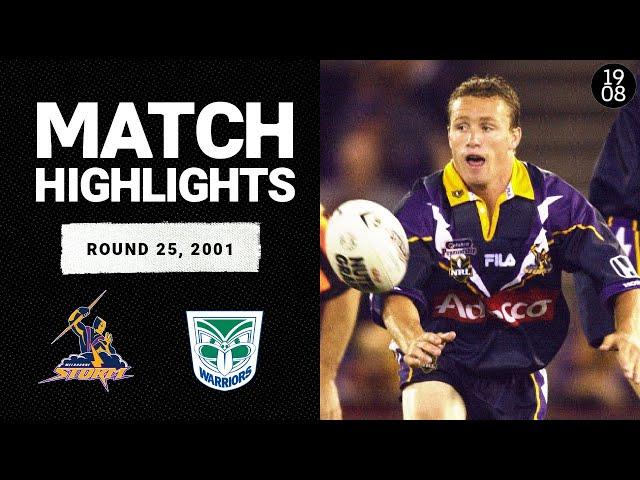 Madness in Melbourne | Round 25, 2001 | Storm v Warriors | Classic Match Highlights | NRL