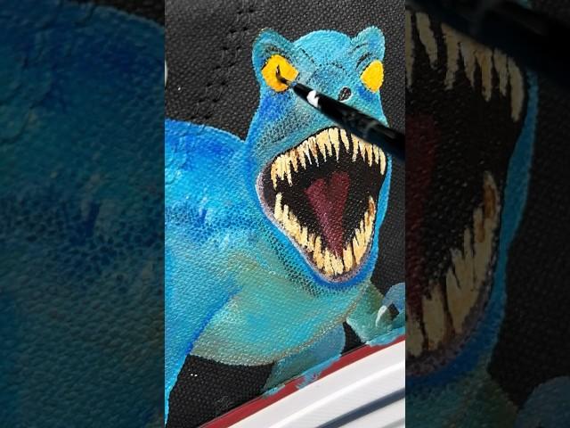 Camp Cretaceous!  #jurassicpark #customartist #sneakerartist #handpainted #campcretaceous #artist