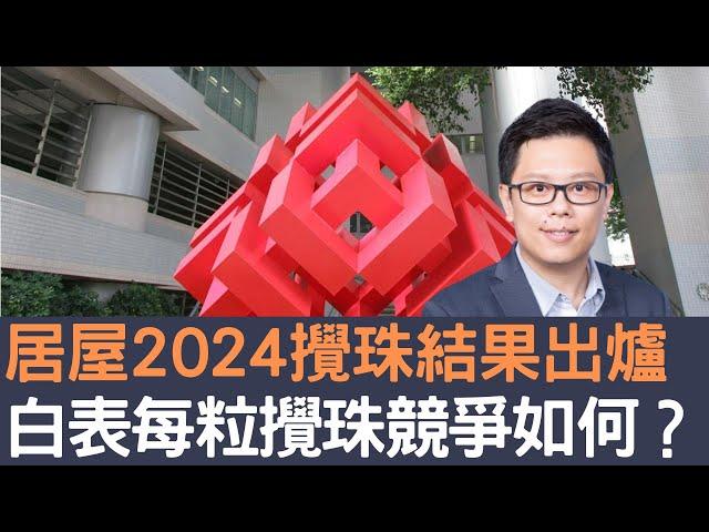 居屋2024攪珠結果出爐  白表每粒攪珠競爭如何？│招國偉