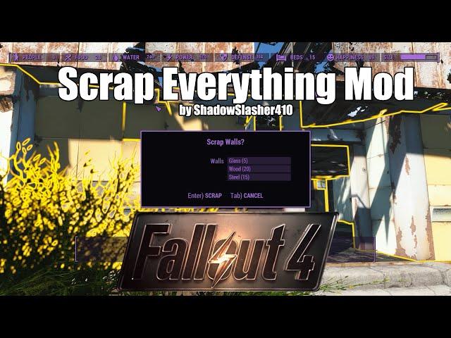 Fallout 4 Mods - Scrap Everything #Fallout #Fallout4