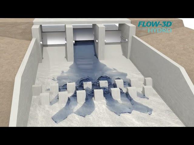 Tainter Gate Opening | FLOW-3D HYDRO