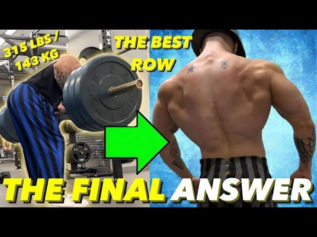 The BEST Way To Barbell Row For Back THICKNESS + WIDTH (The Final Answer)