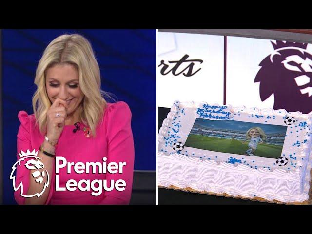 Premier League fans surprise Rebecca Lowe with birthday messages | NBC Sports