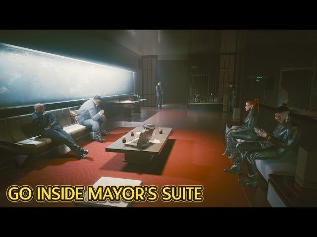 How to Go Inside Mayor's Suite during The Heist [Cyberpunk 2077]