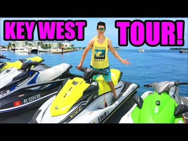 JET SKIING FOR THE FIRST TIME! Key West Florida Jet Ski Tour! - My Parents Wiped Out!