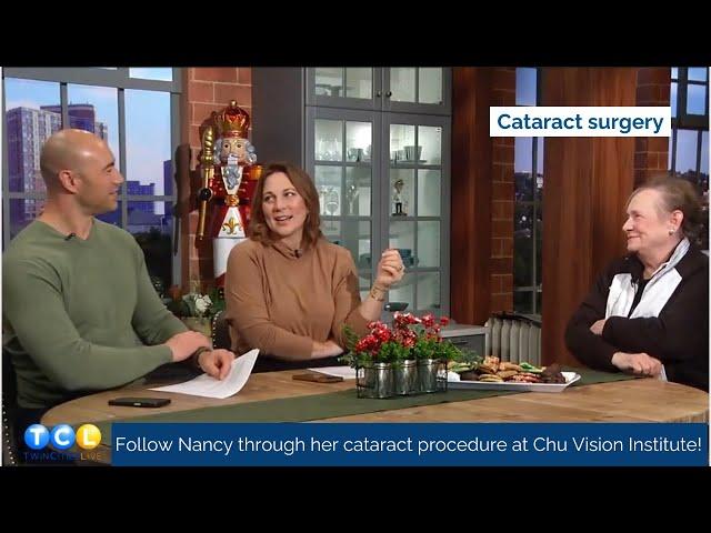 Baker Nancy Burgeson gets Cataract Surgery with Dr. Chu! | Chu Vision Institute | Twin Cities Live