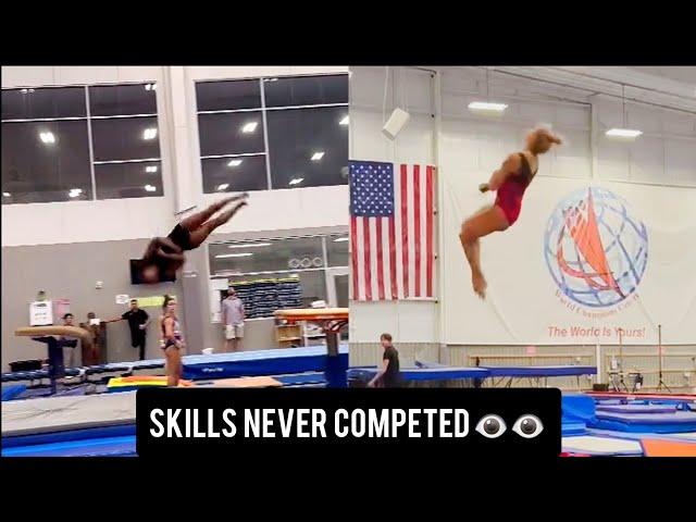 Gymnastics Upgrades never SEEN Before! (Jordan Chiles's Cheng Vault, Reese's Triple Double and More)