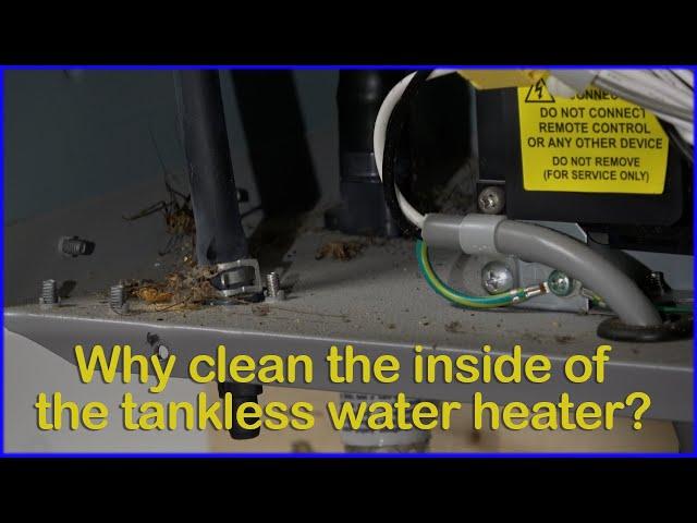 Cleaning the inside of a Rheem tankless water heater