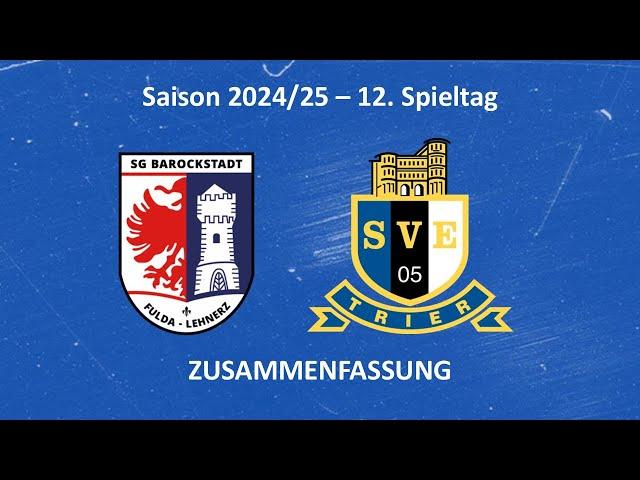 SVE-TV: SG Barockstadt Fulda vs. Eintracht Trier - Highlights (12. Spieltag Saison 24/25)