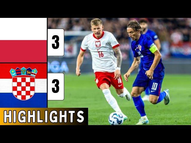 Poland Vs Croatia 3-3 | EXTENDED HIGHLIGHTS | UEFA Nations League | Livakovic Red Card