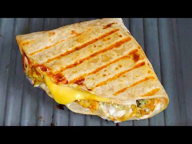 10 minutes breakfast recipe | Trending wrap hack | no maida no baking powder egg wrap