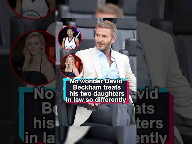 No wonder David Beckham treats his two daughters in law so differently #hollywood #davidbeckham #us