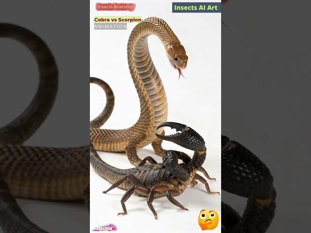 Cobra vs Scorpion Fight Animation | Insects AI Art | 51