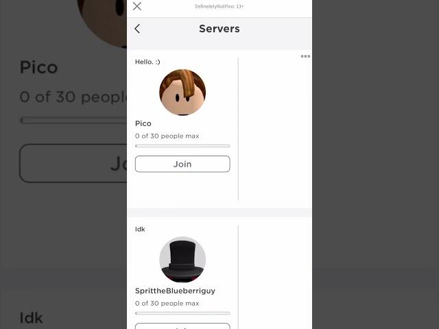 Roblox private server names are...