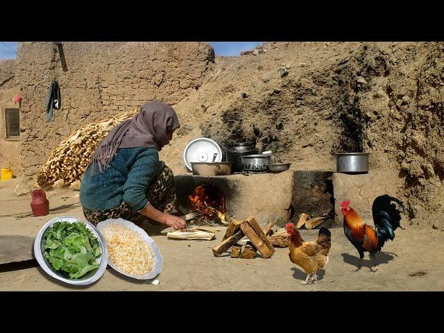 Cooking Rural and Traditional Style Dampokht Pilaf | Village Life Afghanistan