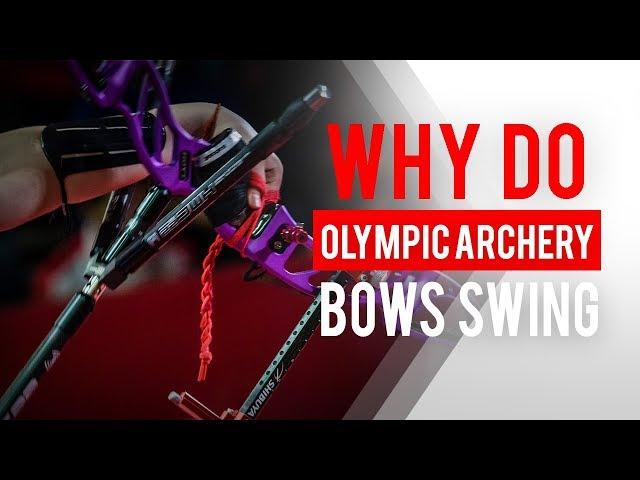 Why do Olympic archers swing their bows?