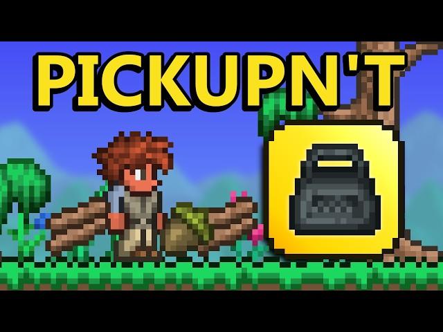 How I Beat Terraria Without Picking Up Items