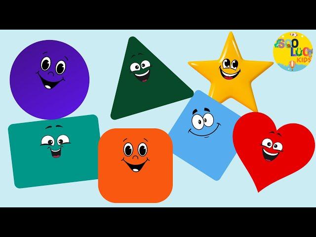 THE SHAPES SONG | Nursery rhymes | Learn the shapes with SooLoo Kids