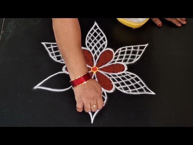 daily use rangoli design || simple kolam || daily muggulu