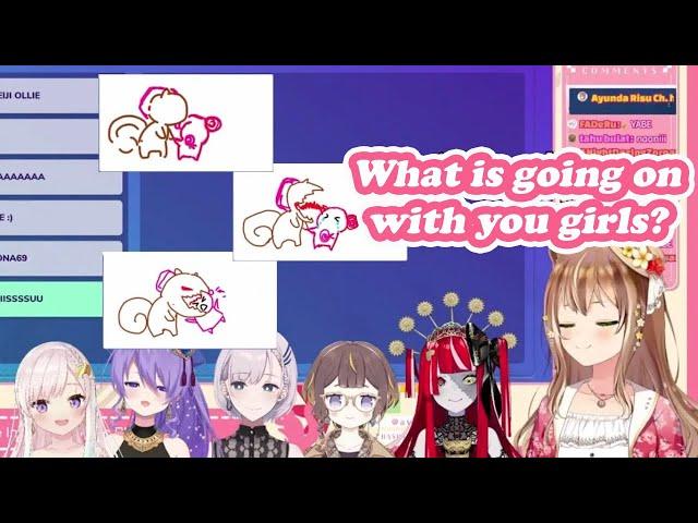 Risu keeps getting drawn as a mutated squirrel (Hololive/Eng Sub)